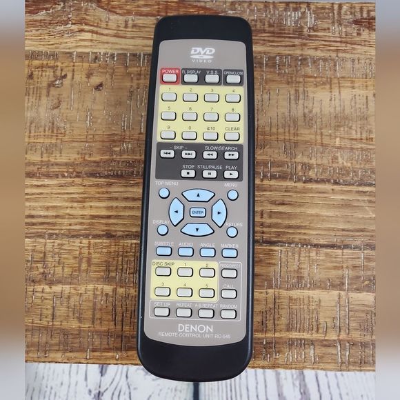 DENON RC-545 DVD Remote Control Genuine Original Equipment - NO BATTERIES - Picture 2 of 7